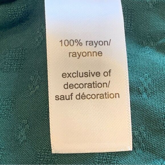 Maurices  Green Long Sleeve Blouse Size Large - Picture 8 of 11